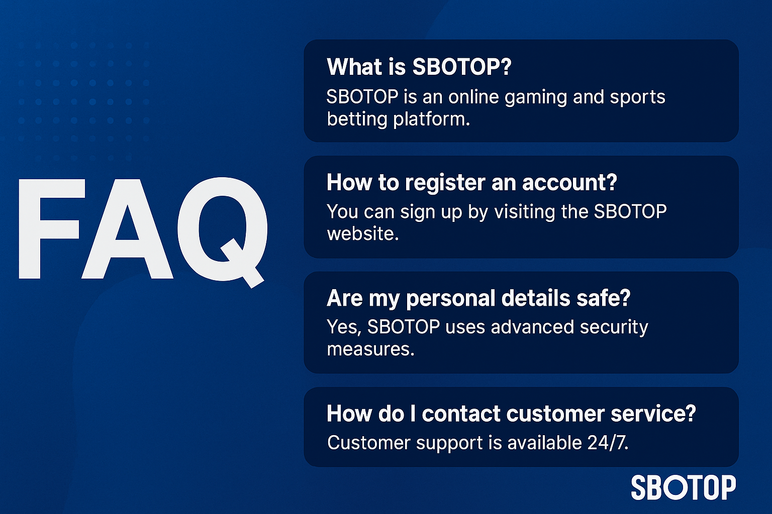 FAQ Sbotop